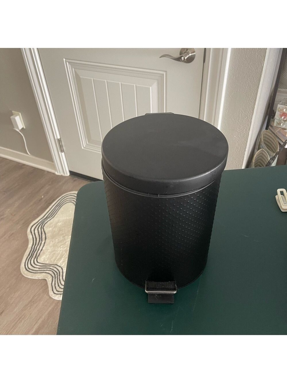 Black Pedal Trash Bin